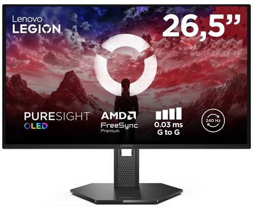 Ecran PC Gaming Lenovo Legion 27Q 10 OLED 27 240 Hz QHD - vue 1