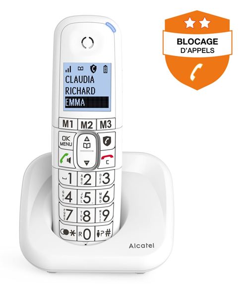 Téléphone Fixe Sans Fil Alcatel Xl785 Blanc