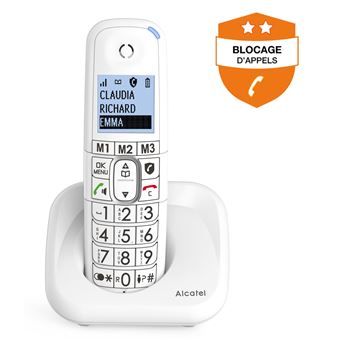 Téléphone fixe sans fil Alcatel XL785 Blanc - 1