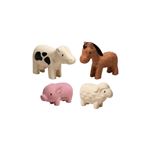 Jouet en bois Plan Toys 4 Figurines animaux de la ferme