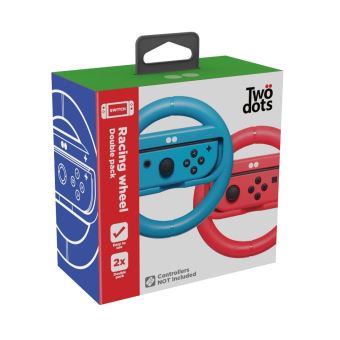 Pack de 2 volants Two Dots Bleu et Rouge pour Joy-Con