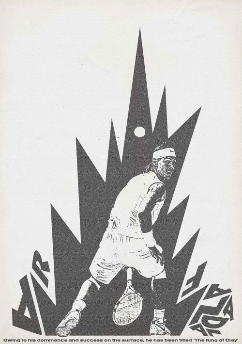 Affiche Sergeant Paper Rafael Nadal 1 30x42 cm Edition limitée signée