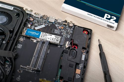 Crucial P2 - SSD - 500 GB - intern - M.2 2280 - PCIe 3.0 x4 (NVMe