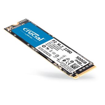 Crucial P2 - SSD - 500 GB - intern - M.2 2280 - PCIe 3.0 x4 (NVMe