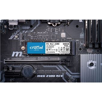Crucial P2 - SSD - 500 GB - intern - M.2 2280 - PCIe 3.0 x4 (NVMe