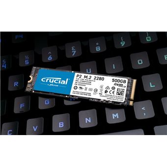 Crucial P2 - SSD - 500 GB - intern - M.2 2280 - PCIe 3.0 x4 (NVMe