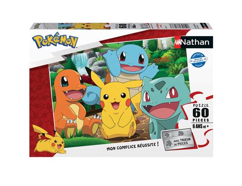 Puzzle 60 pièces : Les Pokémon au parc Ravensburger Nathan - vue 2