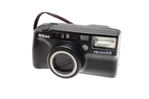 Appareil photo argentique Nikon TW Zoom 105 Noir Reconditionné