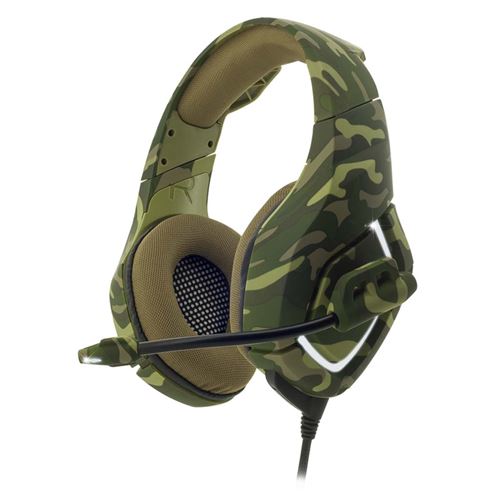 Micro-casque Gaming Spirit Of Gamer Elite-H50 Army pour PC, PS4, Xbox One et Nintendo Switch