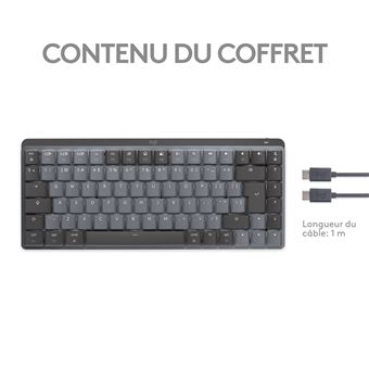 Clavier sans fil LOGITECH MX Mechanical Mini pour Mac Gris Sideral