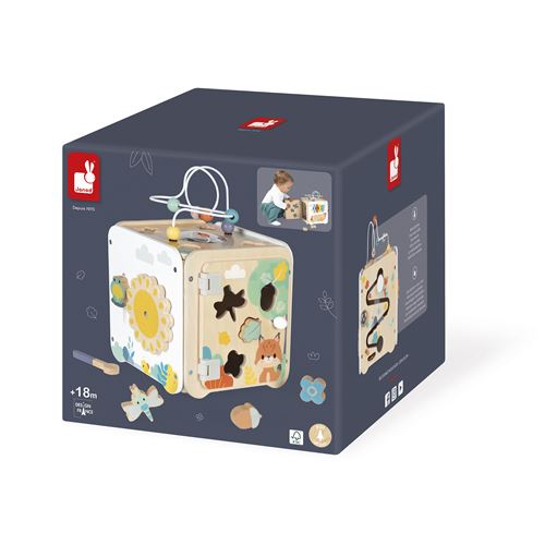Jeu d'éveil Janod Pure Grand cube activités - vue 1