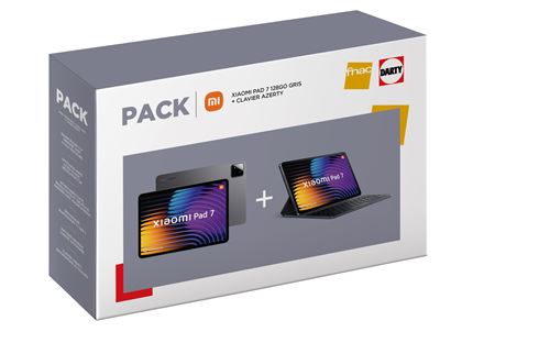 Pack Tablette Tactile Xiaomi Pad 7 11,2 Wifi 128 Go Gris + Clavier Azerty