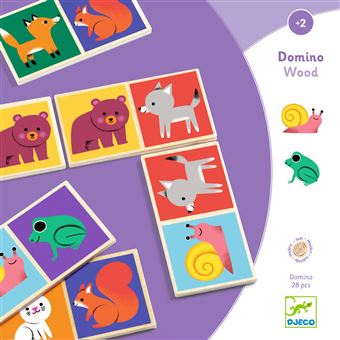 Jeu de dominos Djeco Domino Wood - 1