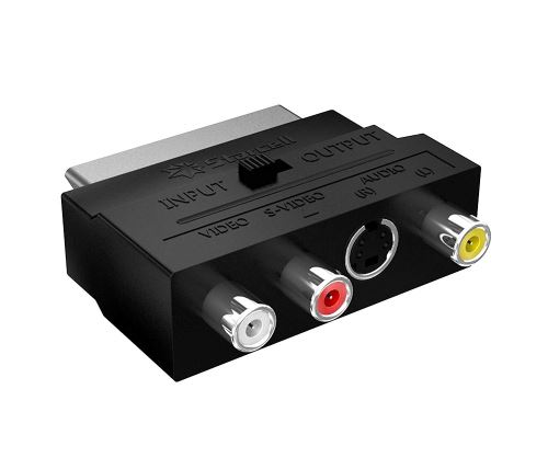 Adaptateur 1 Péritel / 3 RCA Temium Noir