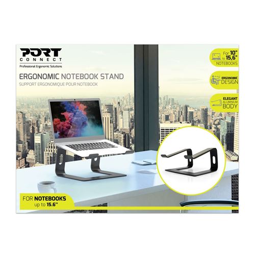Support pour PC Portable ergonomique Port Designs Gris - Support pour  ordinateur - Achat & prix