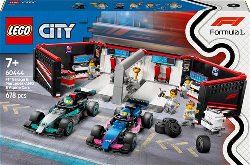 Lego City Lego® City 60444 Garage De F1® Et Voitures Mercedes-Amg Et Alpine