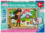 Puzzles 2 x 24 pièces Ravensburger Gabby’s Dollhouse