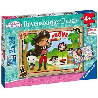 Puzzles 2 x 24 pièces Ravensburger Gabby’s Dollhouse