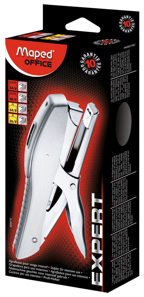 Mape Pince Agrafeuse Maped Expert Xl 24/6-8 Et 26/6-8 20-45 Feuilles