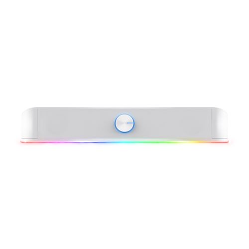 Barre de son gaming stéréo avec éclairage RGB Trust Thorne GXT 619W Blanc État correct - Trust reconditionné disponible sur Fnac