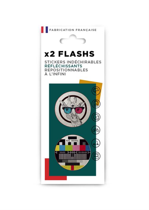 Flash Giraffe en Mire Reflecterende Stickers