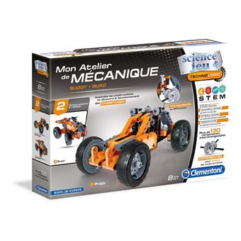 Jeu de construction Mon atelier de mécanique Buggy et Quad Clementoni ...