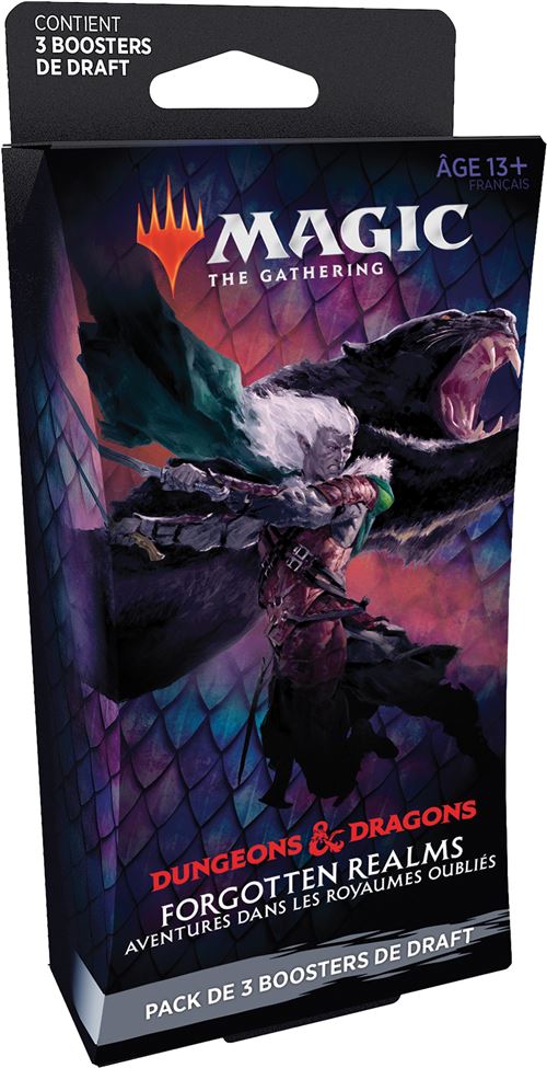 Pack de 3 boosters Draft Magic The Gathering Forgotten Realms