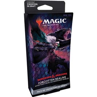 Pack de 3 boosters Draft Magic The Gathering Forgotten Realms