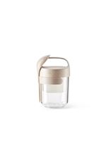 Jar To Go Organic avec cuillère Lékué 301014V19U150 400 ml Beige