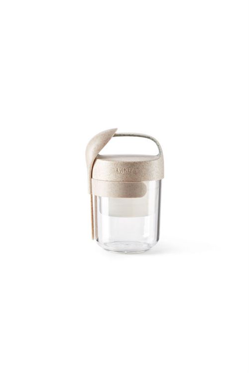 Jar To Go Organic avec cuillère Lékué 301014V19U150 400 ml Beige