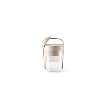 Jar To Go Organic avec cuillère Lékué 301014V19U150 400 ml Beige