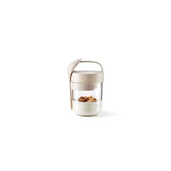 Jar To Go Organic avec cuillère Lékué 301014V19U150 400 ml Beige