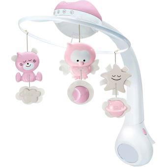 Projecteur Musical Mobile 3 En 1 Infantino Douce Nuit Rose Produits Bebes Fnac