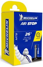 Chambre à air Michelin Airstop Butyl 26 x 1.45/2.20 AV 34mm Noir