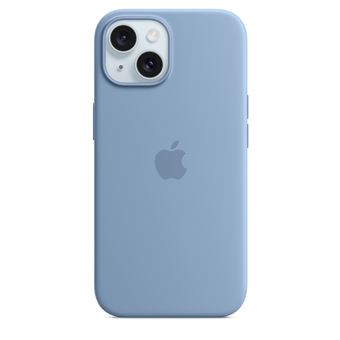 Apple Coque en silicone avec MagSafe pour iPhone 15 Bleu d'hiver - 1