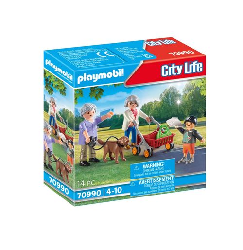 Playmobil City Life 70990 Grands-Parents Avec Petit-Fils