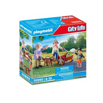Playmobil City Life 70990 Grands-parents avec petit-fils - 1