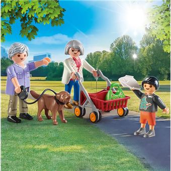 Playmobil City Life 70990 Grands-parents avec petit-fils