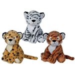 Peluche Tigre Nicotoy Matière recyclée 28 cm Modèle aléatoire