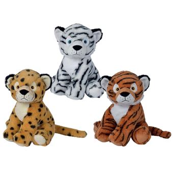 Peluche Tigre Nicotoy Matière recyclée 28 cm Modèle aléatoire