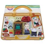 Playset Sylvanian Families 5462 La valisette de mode et grande sœur chat bicolore