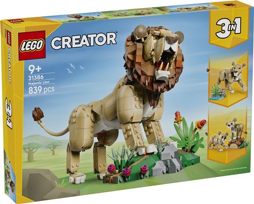 LEGO® Creator 31386 Animaux sauvages : le lion majestueux