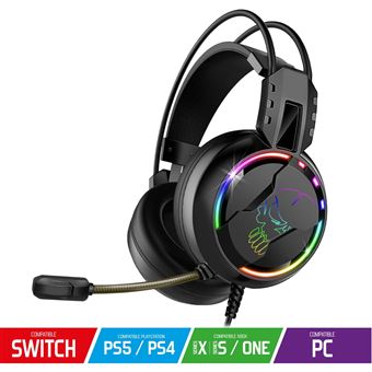 Casque Gaming filaire Spirit Of Gamer Série Multiplateforme Pro H7 RVB Noir - 1
