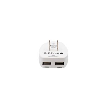 Adaptateur de voyage Skross Pro Blanc + Chargeur US USB Blanc