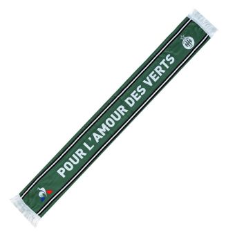 Echarpe homme TORSADE vert made in France en matière recyclée