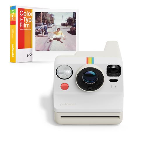 Pack Fnac Darty Appareil Photo Instantané Polaroid Now Génération 3 Blanc + 8 Films