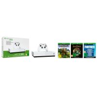 Pack Console Microsoft Xbox One S All Digital 1 To + Minecraft + Sea of Thieves + Fortnite