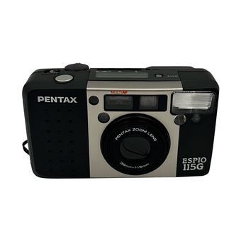 Appareil photo argentique Pentax Espio 115G Noir et Argent Reconditionné