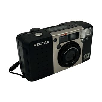 Appareil photo argentique Pentax Espio 115G Noir et Argent Reconditionné