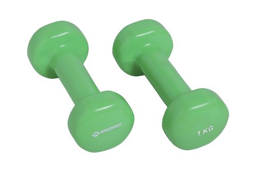 Set de 2 haltères vinyle Schildkröt Fitness 1 kg Vert